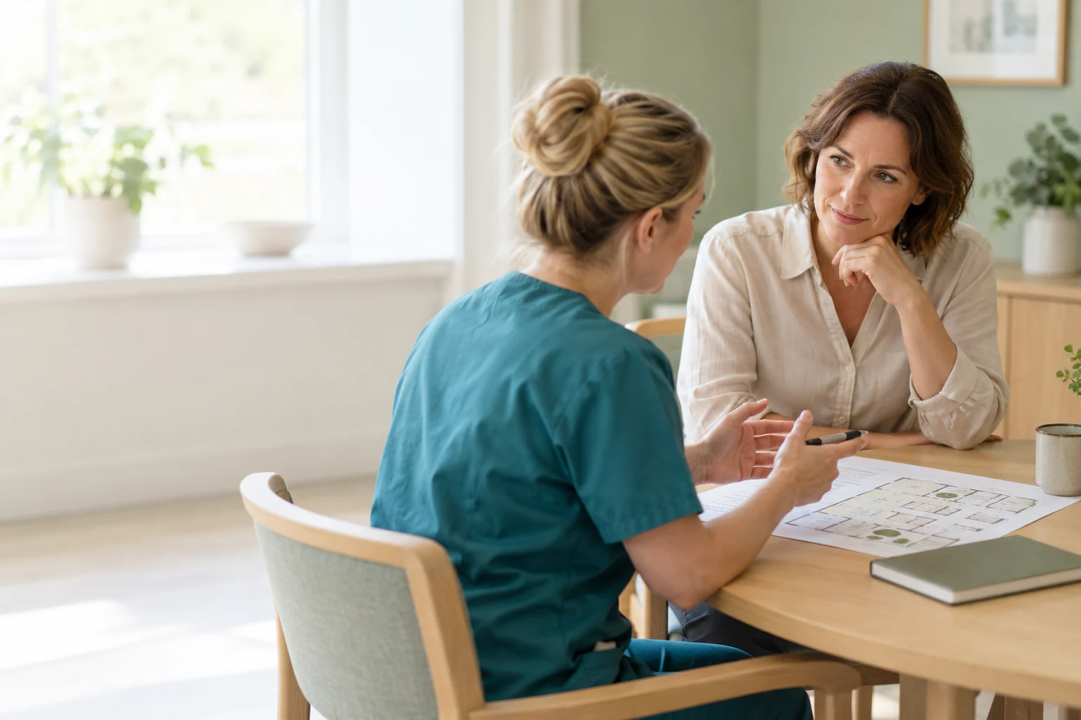 Care professionals planning a pilot together